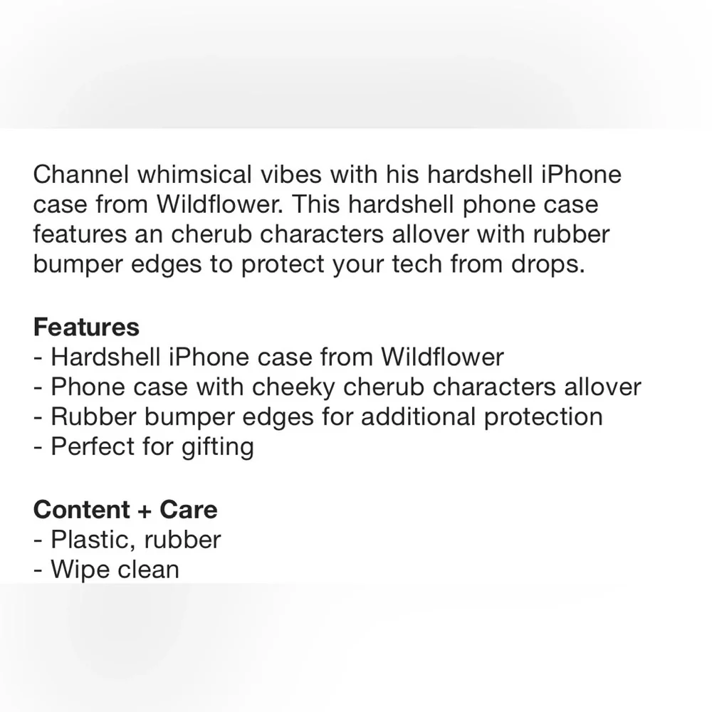 Wildflower Cherubs Print Phone Case IPhone 13/14